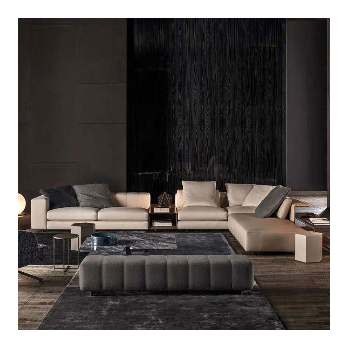 Bone & Shadow Sectional Sofa